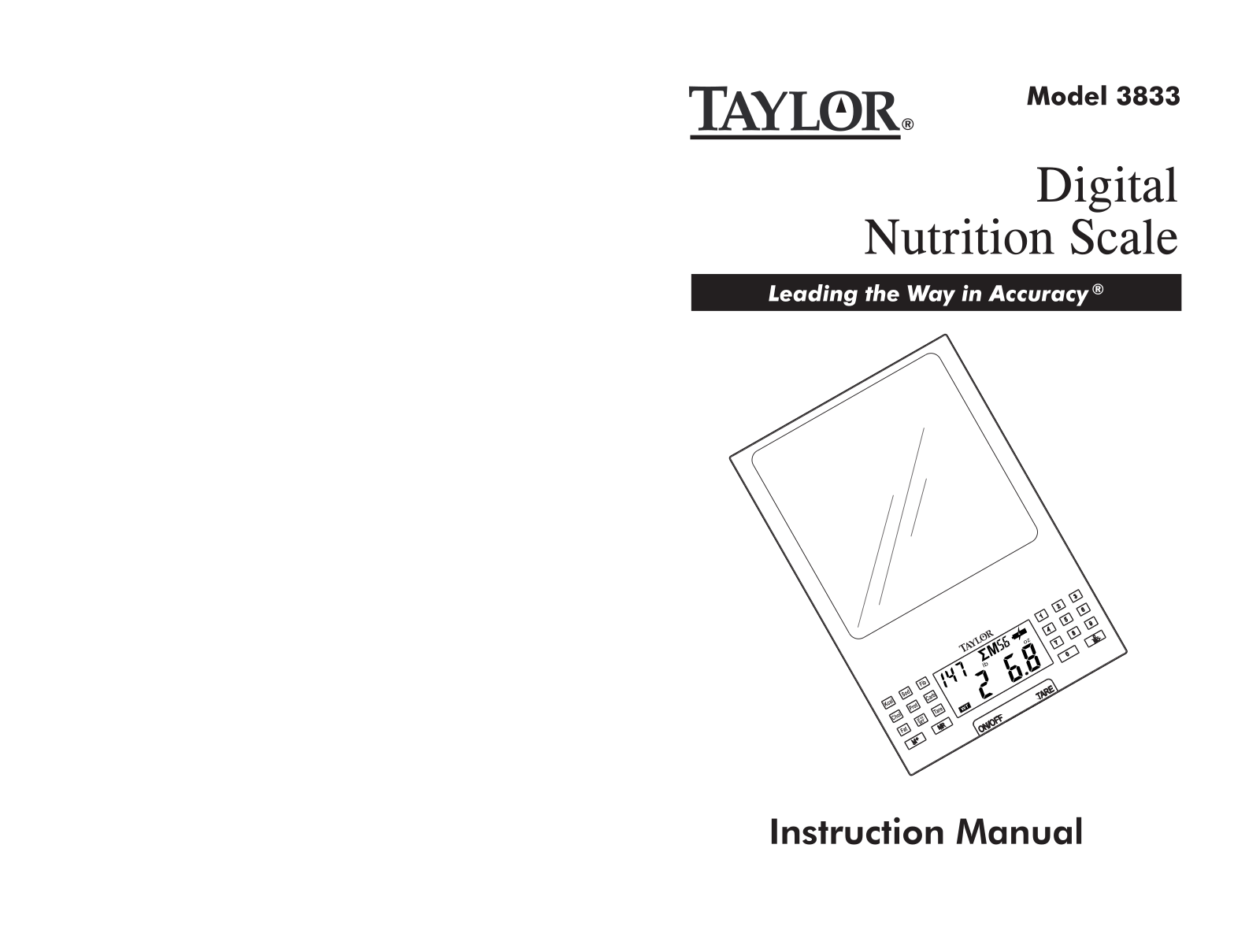 Taylor Thermometer 3833 Installation  Manual