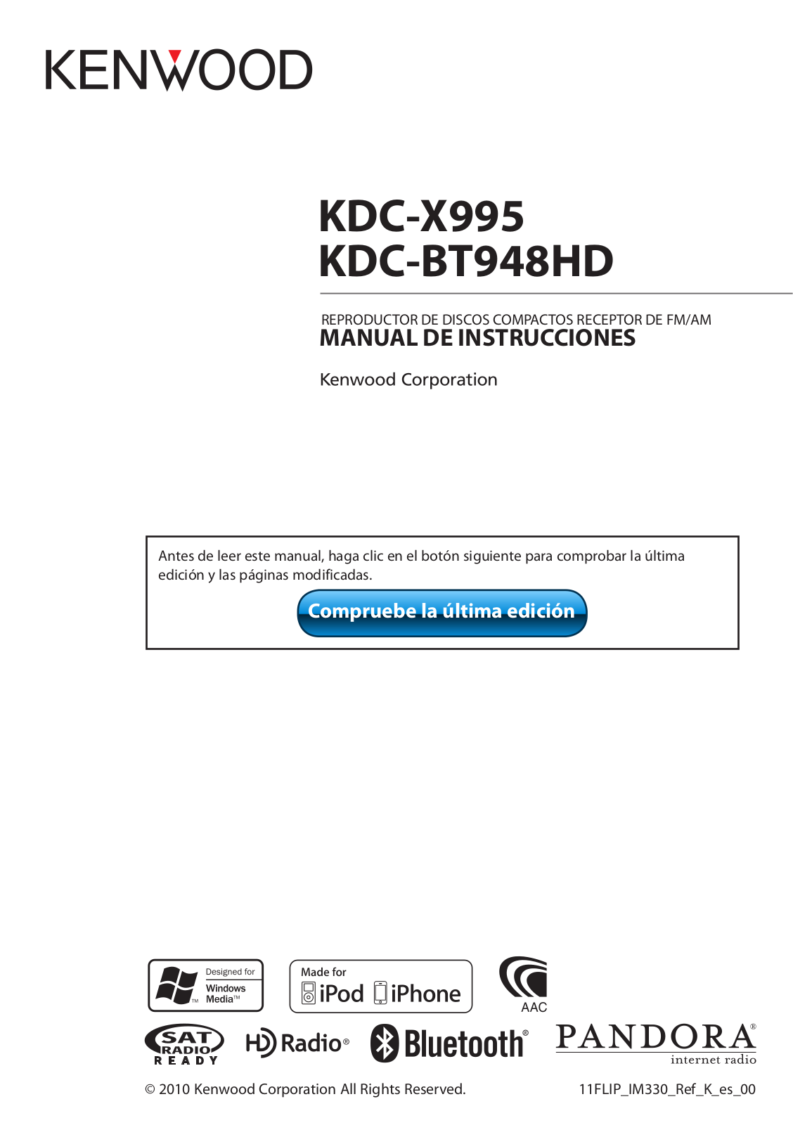 Kenwood KDC-X995 User Manual 2