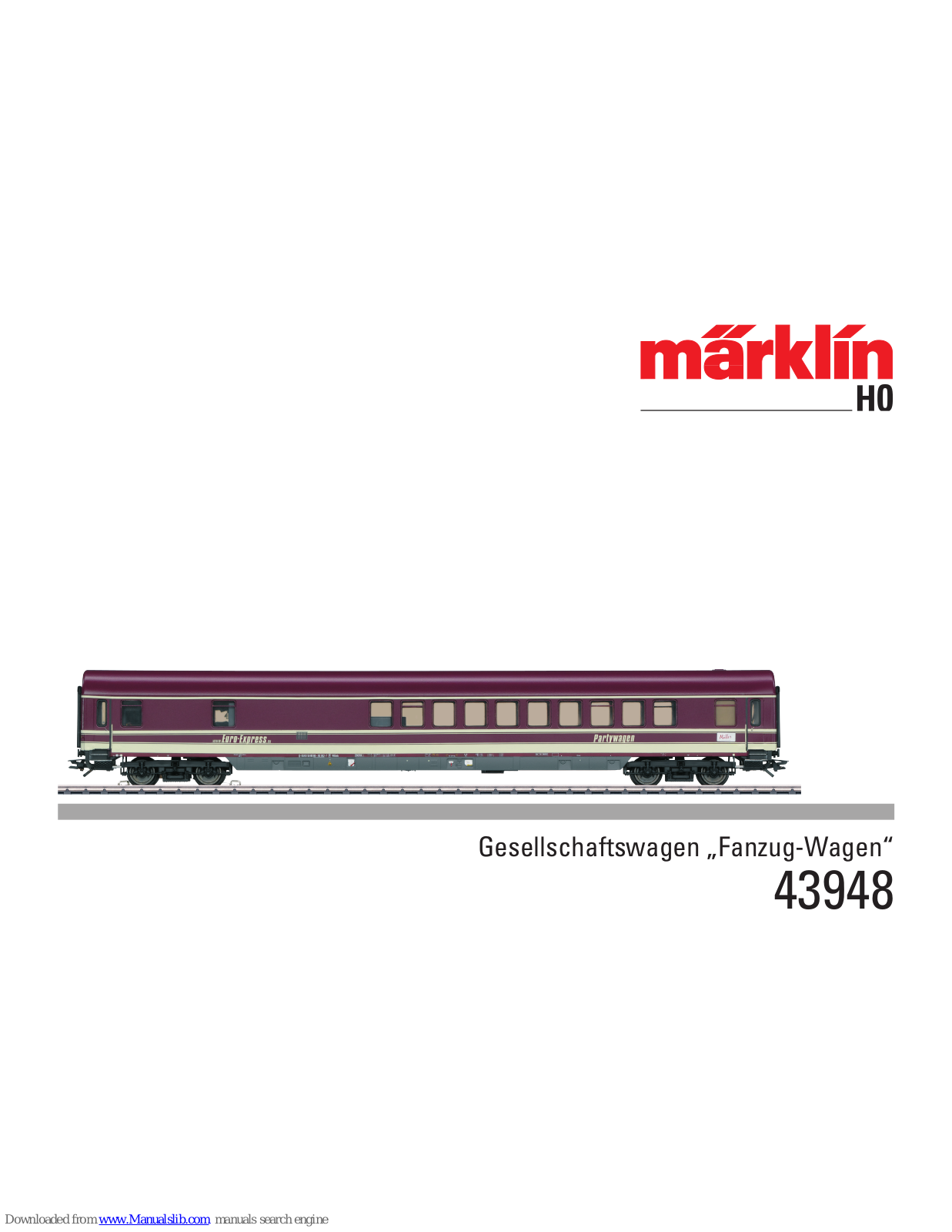 marklin 43948 User Manual - ManualMachine.com
