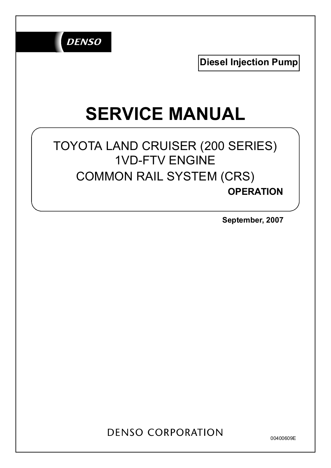 Toyota Land Cruiser 200 User Manual