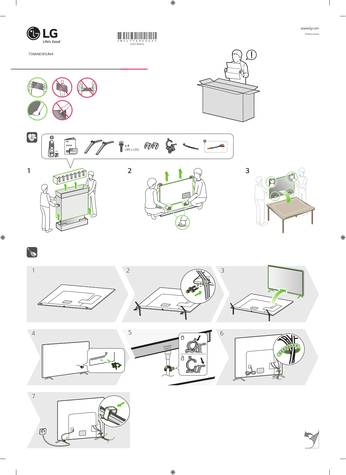 LG 75NANO85UNA Setup Guide