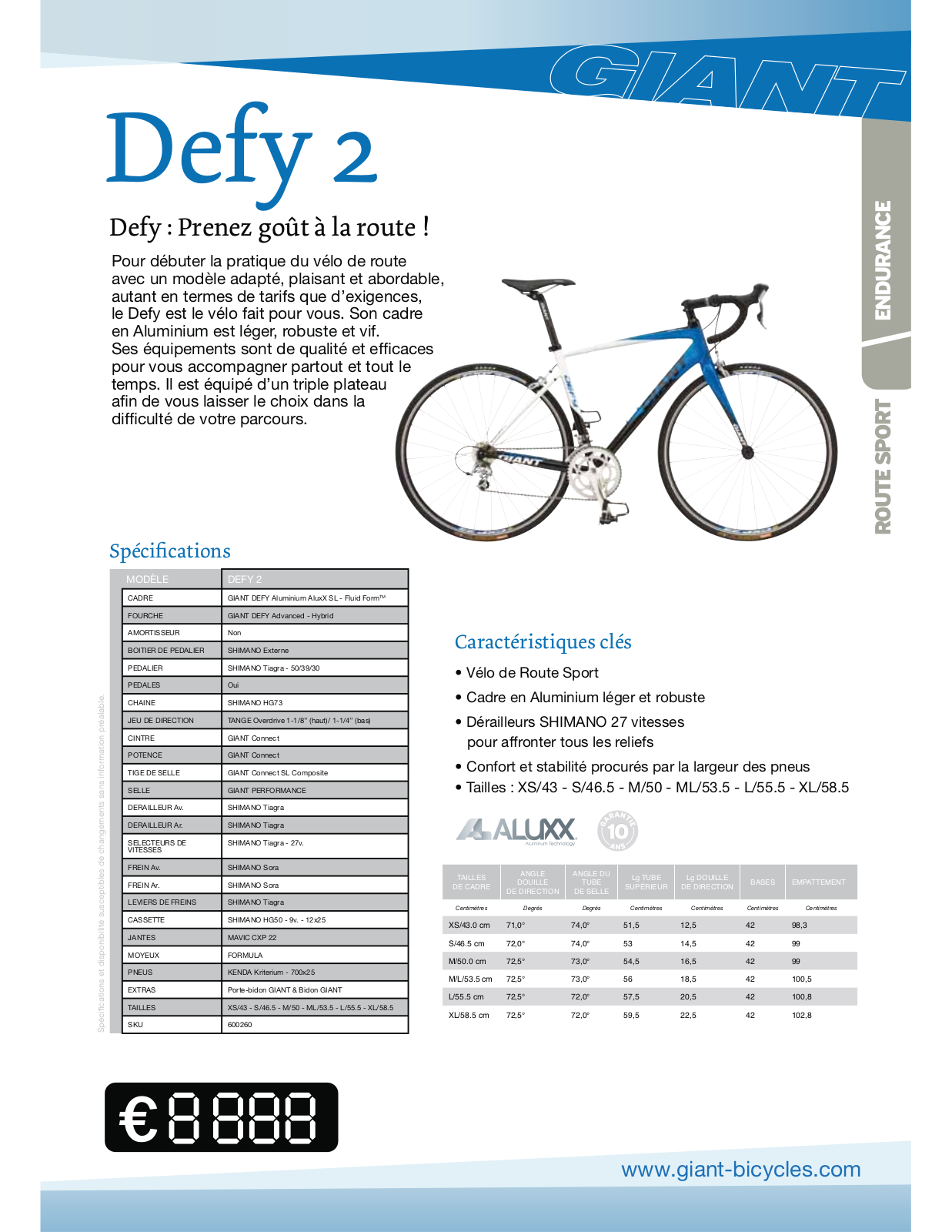 Giant DEFY 2 User Manual