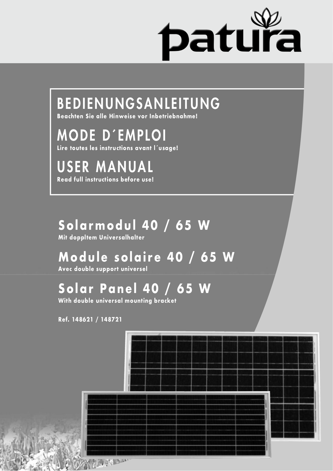 patura 148721, 148621 User Manual