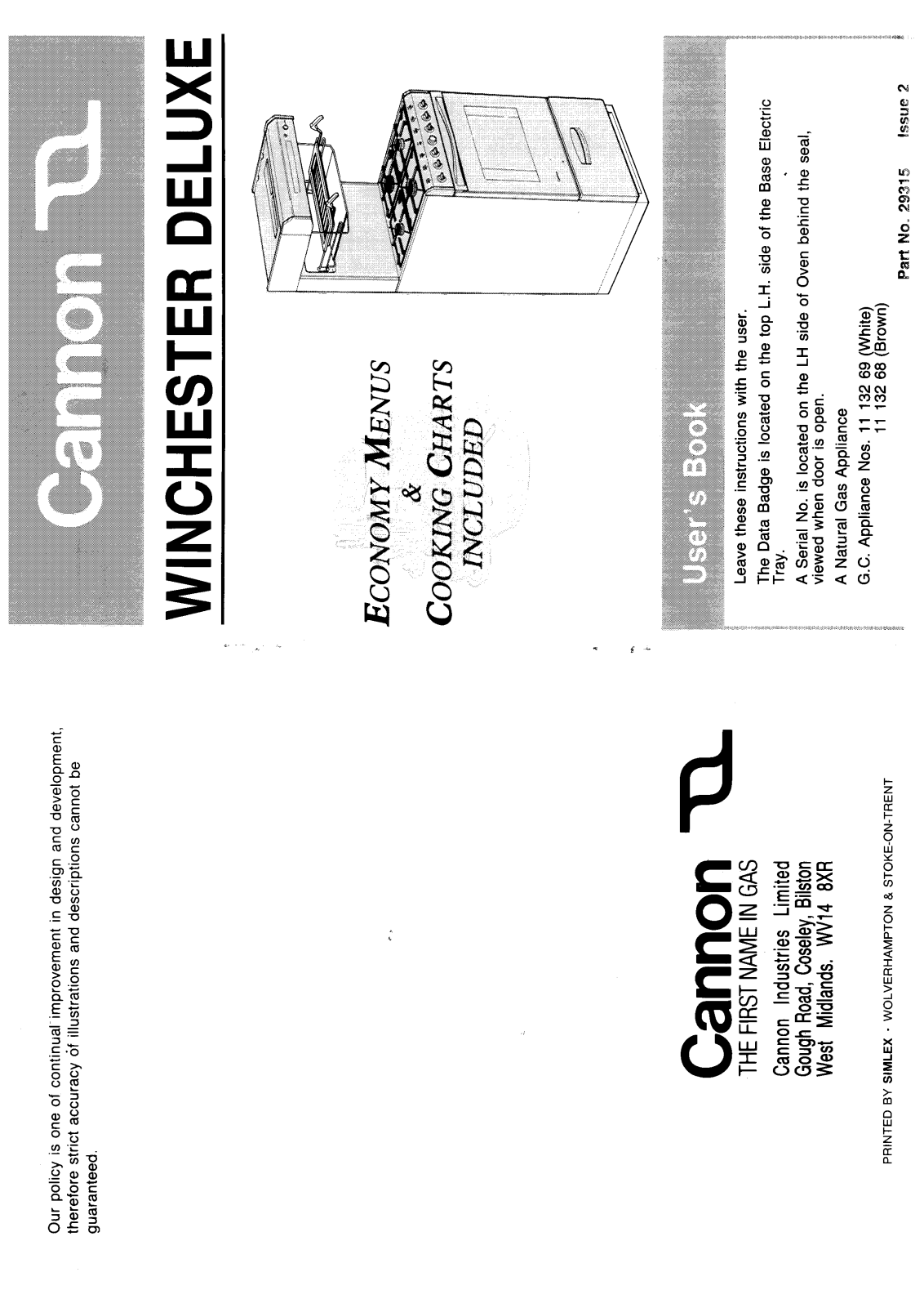 Cannon HB1113268 User Manual