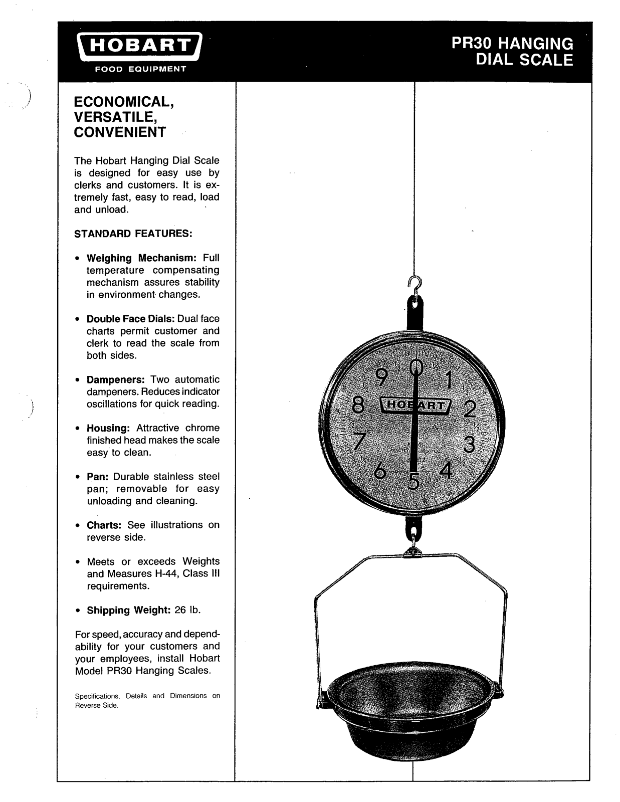 Hobart PR30 General Manual