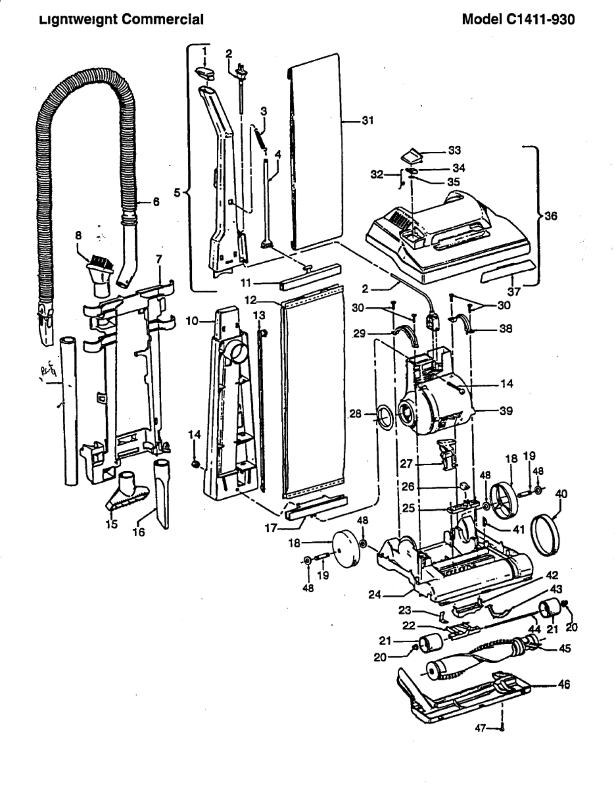 Hoover C1411-930 Owner's Manual