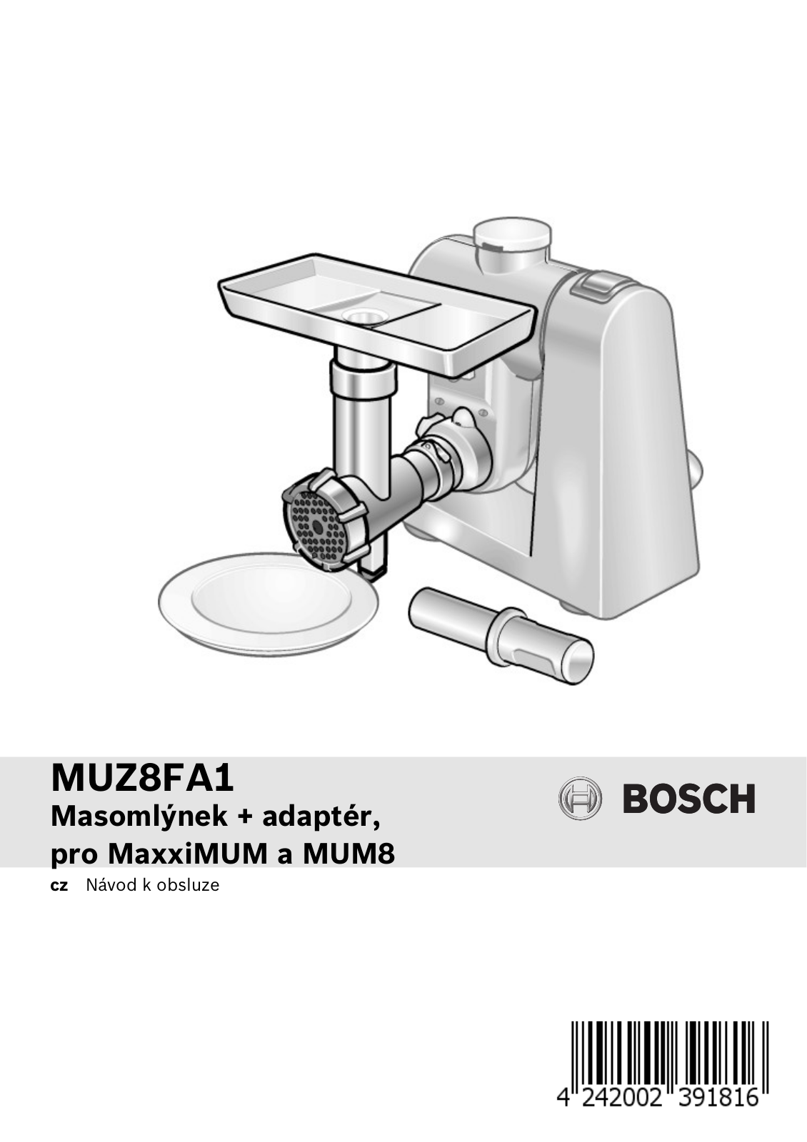 Bosch MUZ8FA1 User Manual