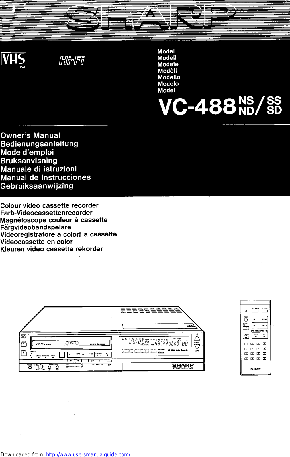 SHARP VC-488NS/ND/SS/SD User Manual