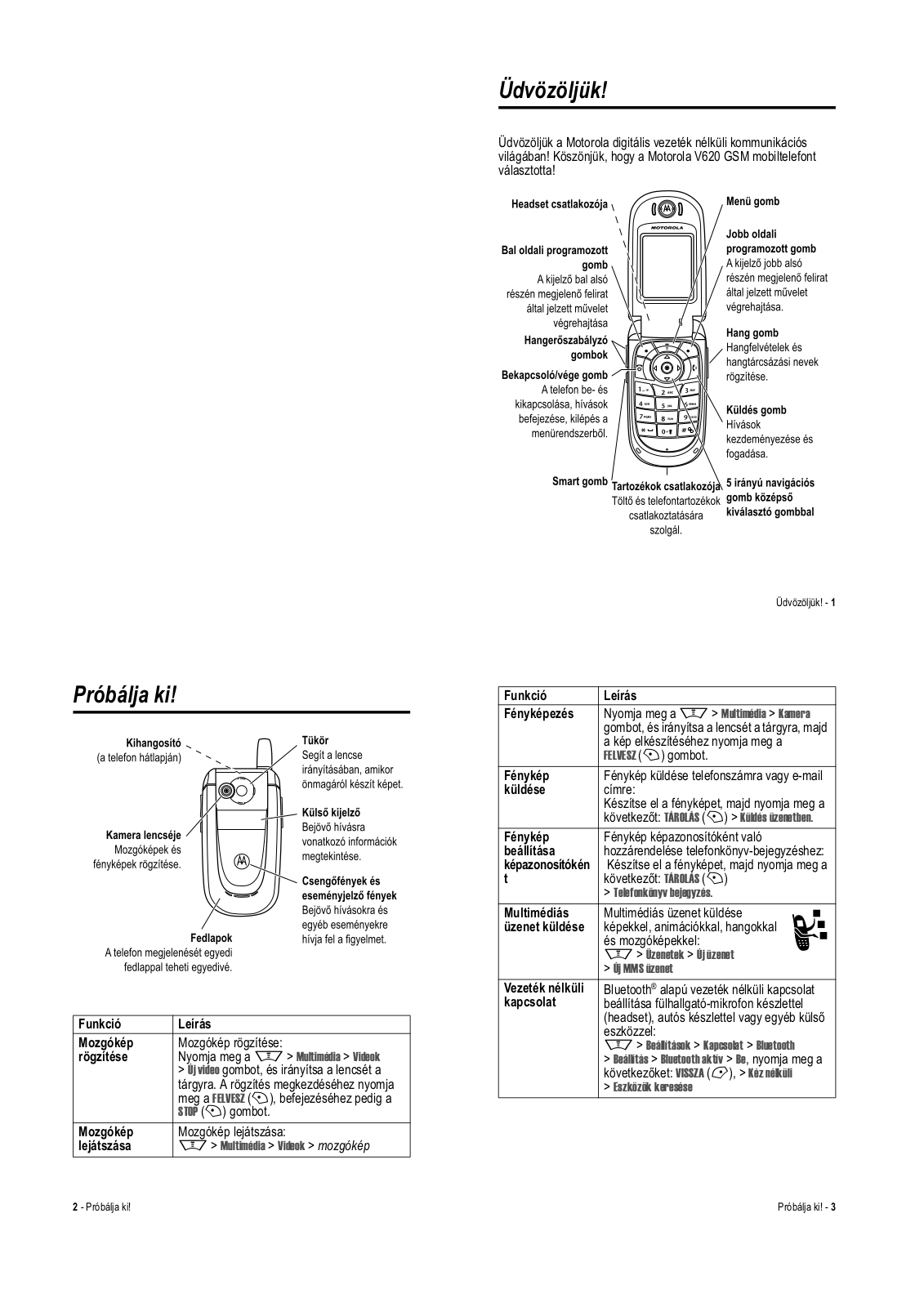 Motorola V620 User Manual