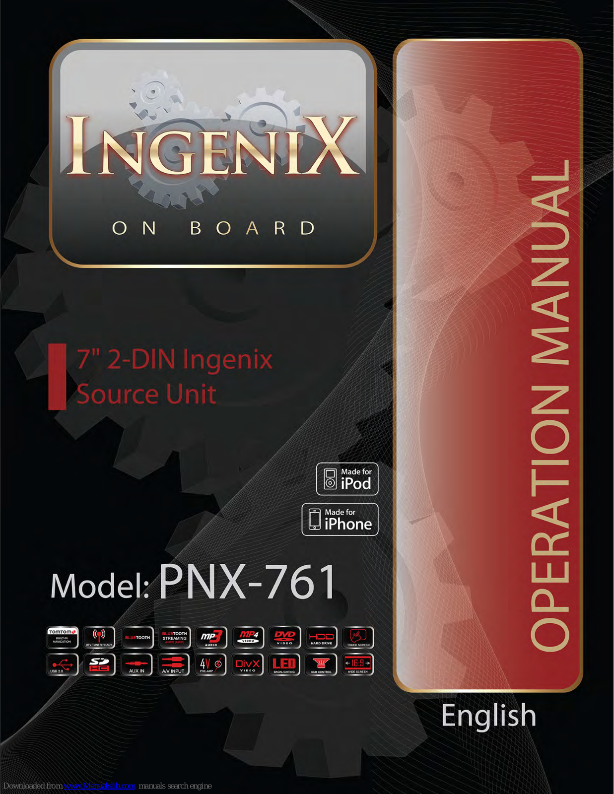 Power Acoustik Ingenix PNX-761 Operation Manual