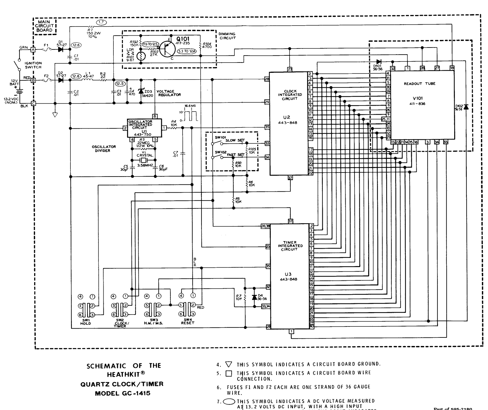 Heathkit GC-1415 Schematic