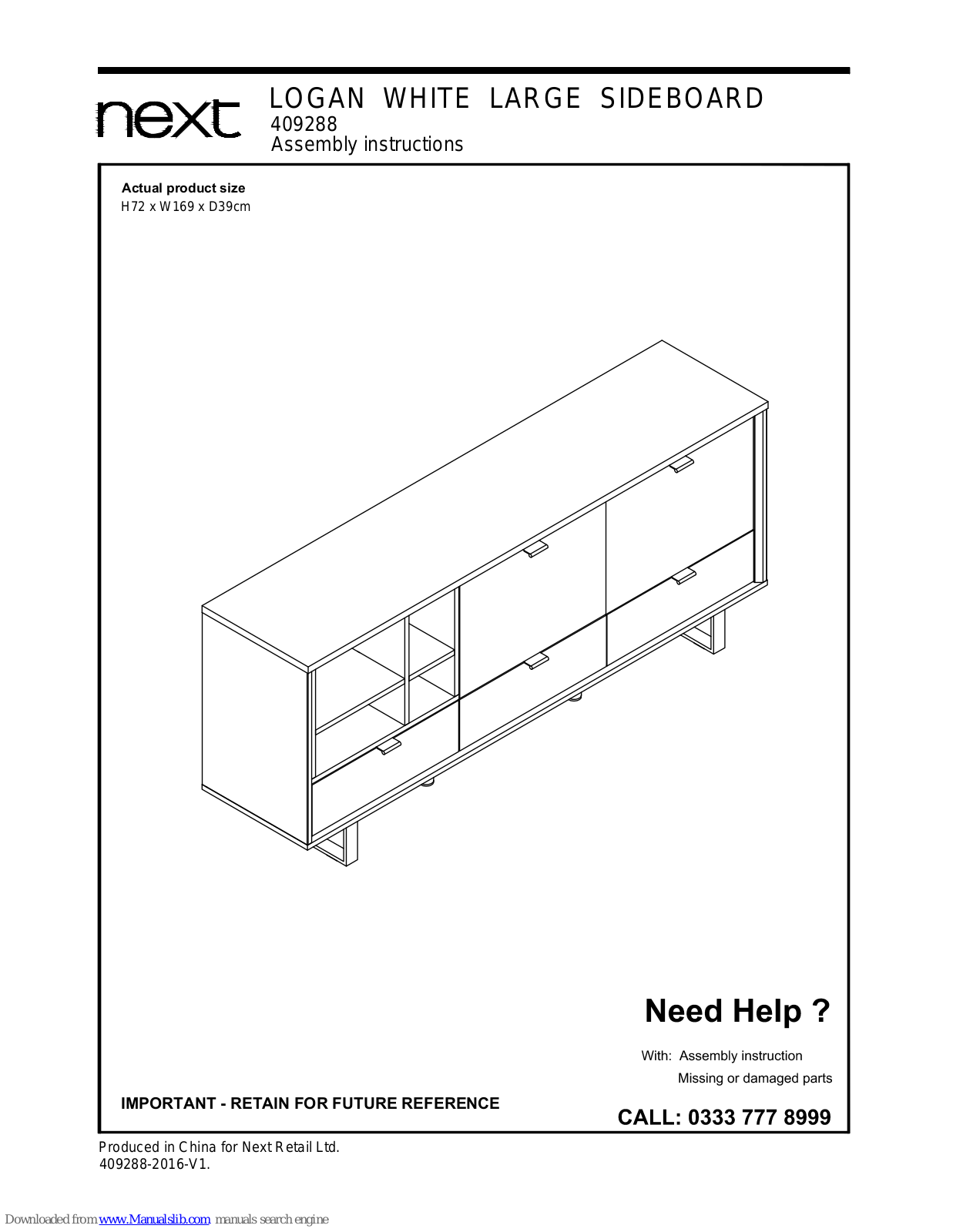Next 409288 Assembly  Manual - ManualMachine.com