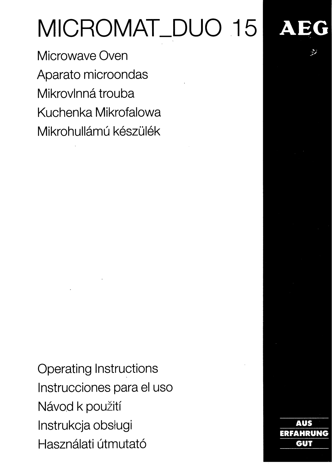 AEG MCDUO15 User Manual