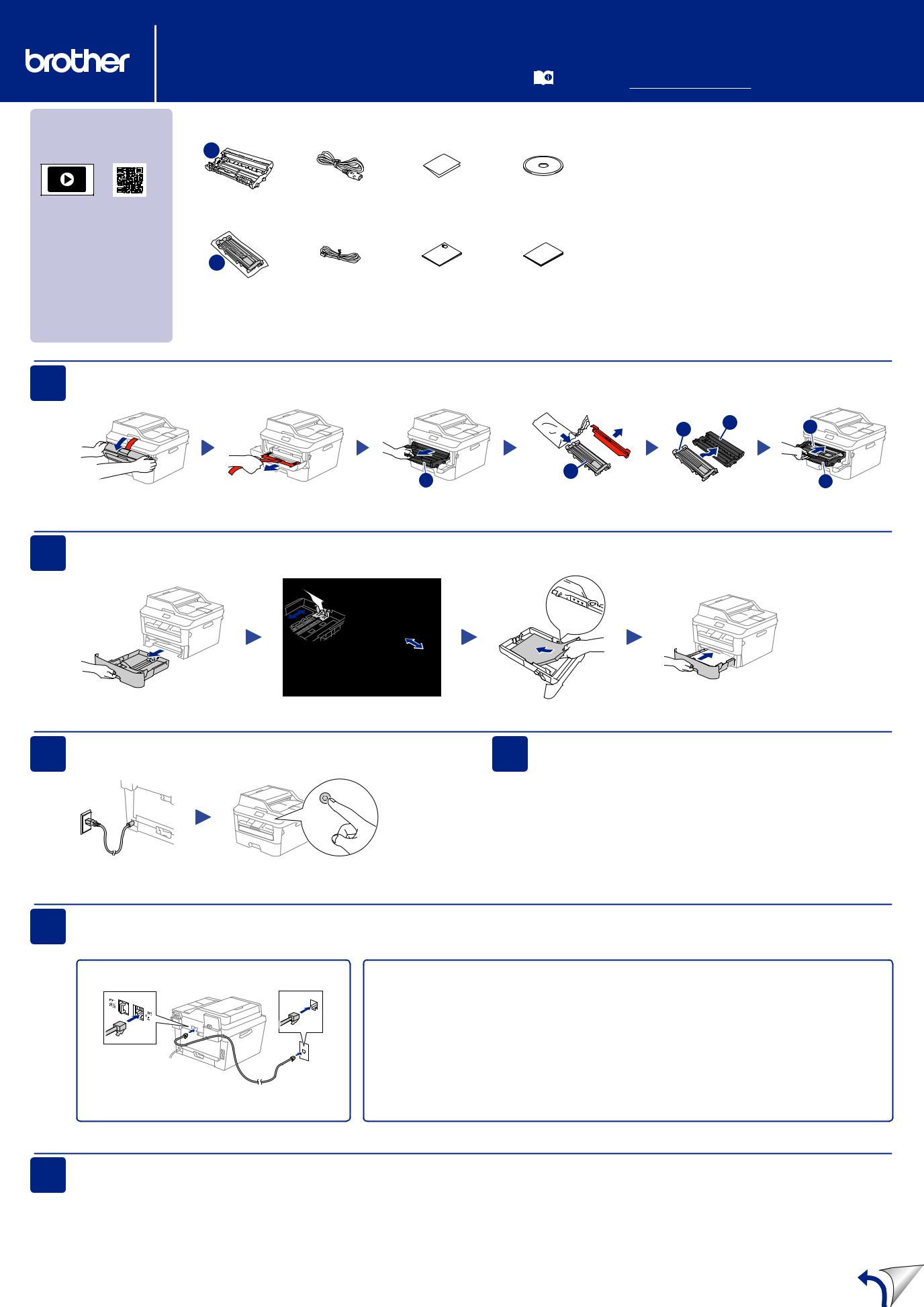 Brother dcp-l2540dw, mfc-2680w, mfc-l2685dw, mfc-l2700dw, mfc-l2705dw Quick Setup Guide