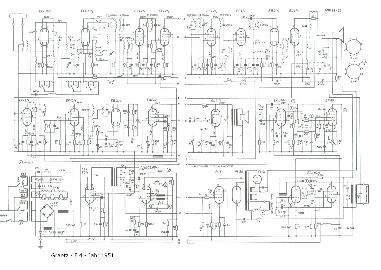 Graetz F4 Schematic