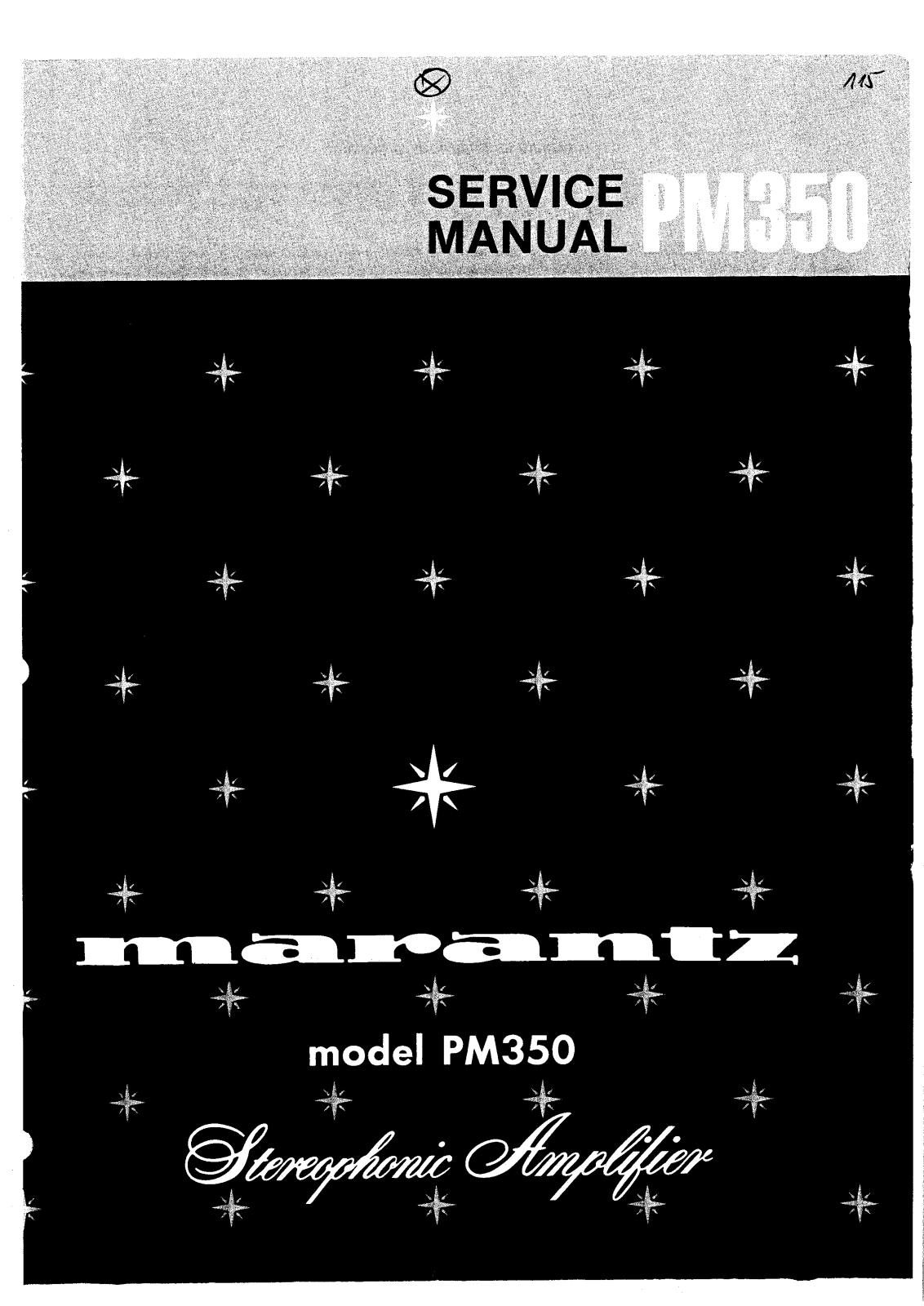 Marantz PM-350 Service Manual