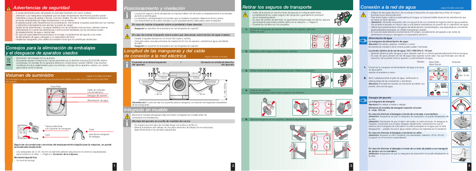 Smeg WML168, WML128 User Manual