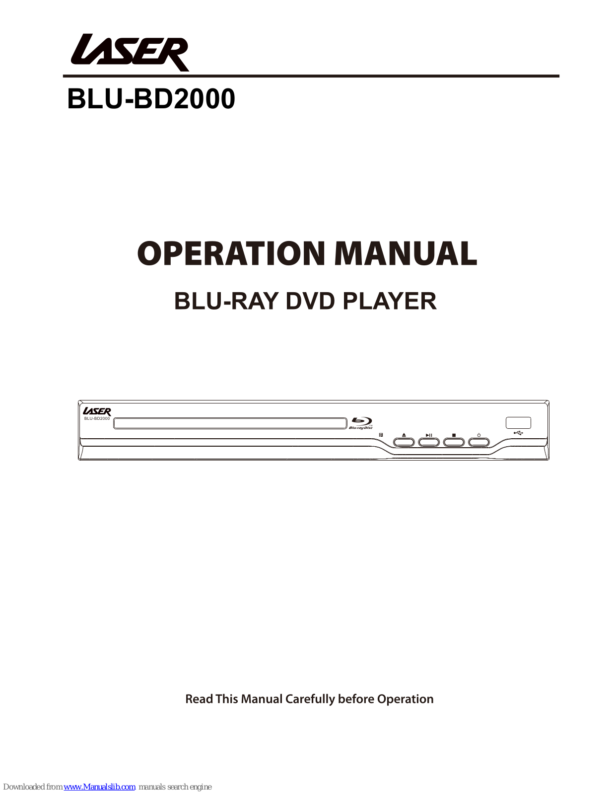 Laser BLU-BD2000 Operation Manual