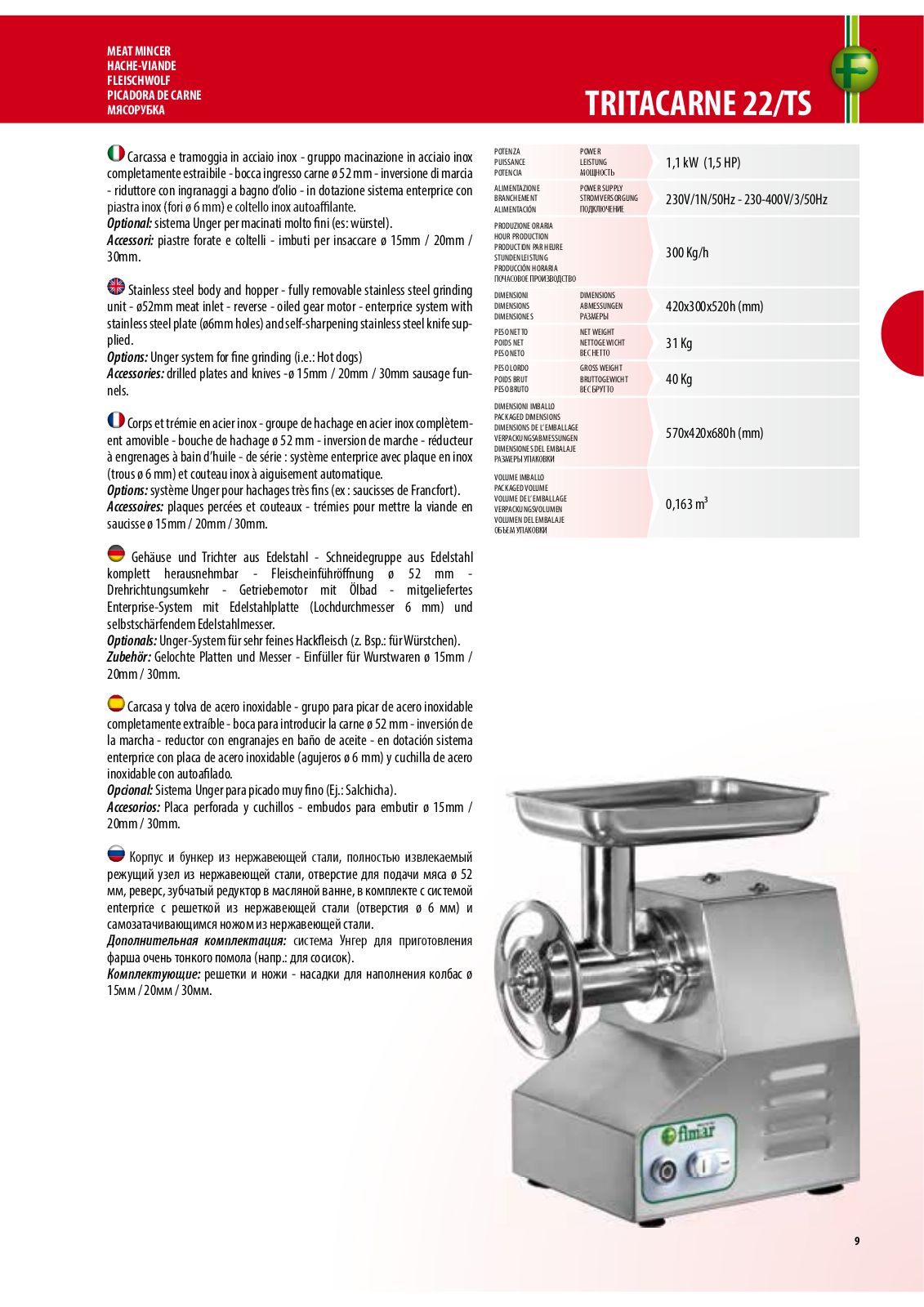 FIMAR 22/TS Datasheet