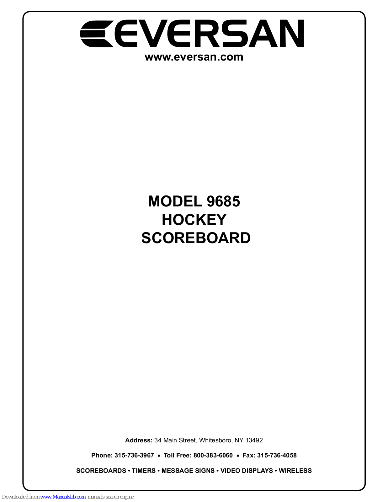 Eversan 9685 User Manual - ManualMachine.com