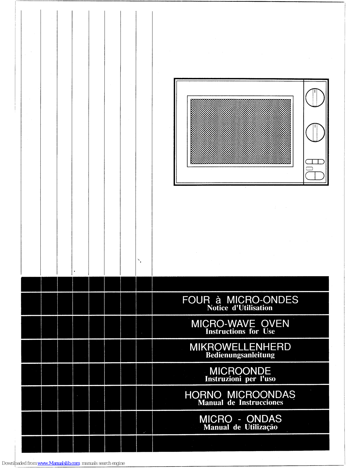 Smeg Microwave Oven S32 Instruzioni Per L’uso