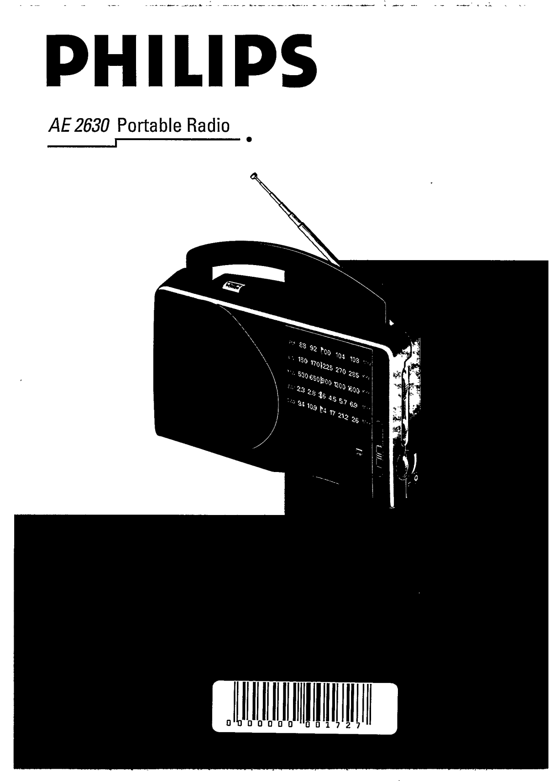 Philips AE2630/08, AE2630/05, AE2630/00 User Manual