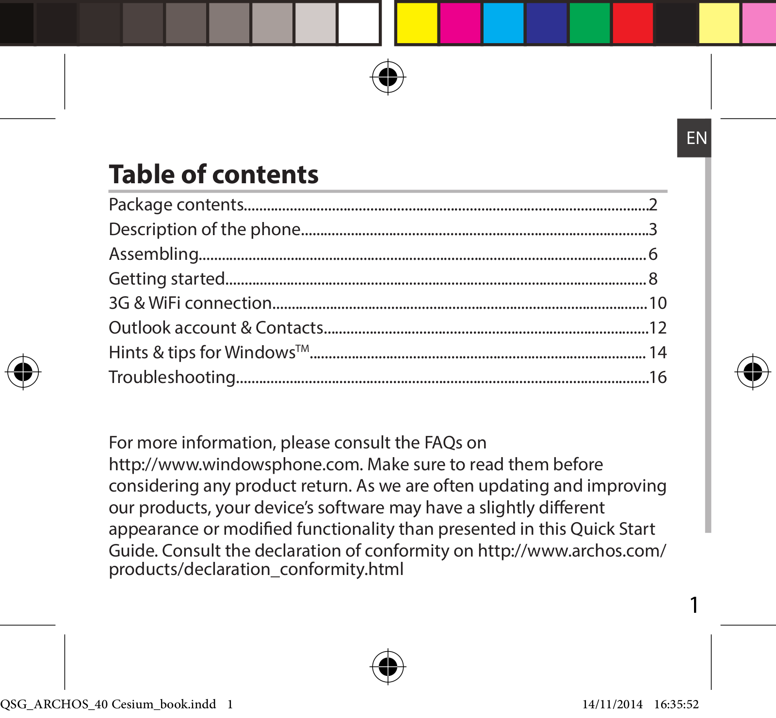 ARCHOS 40 Cesium User Manual