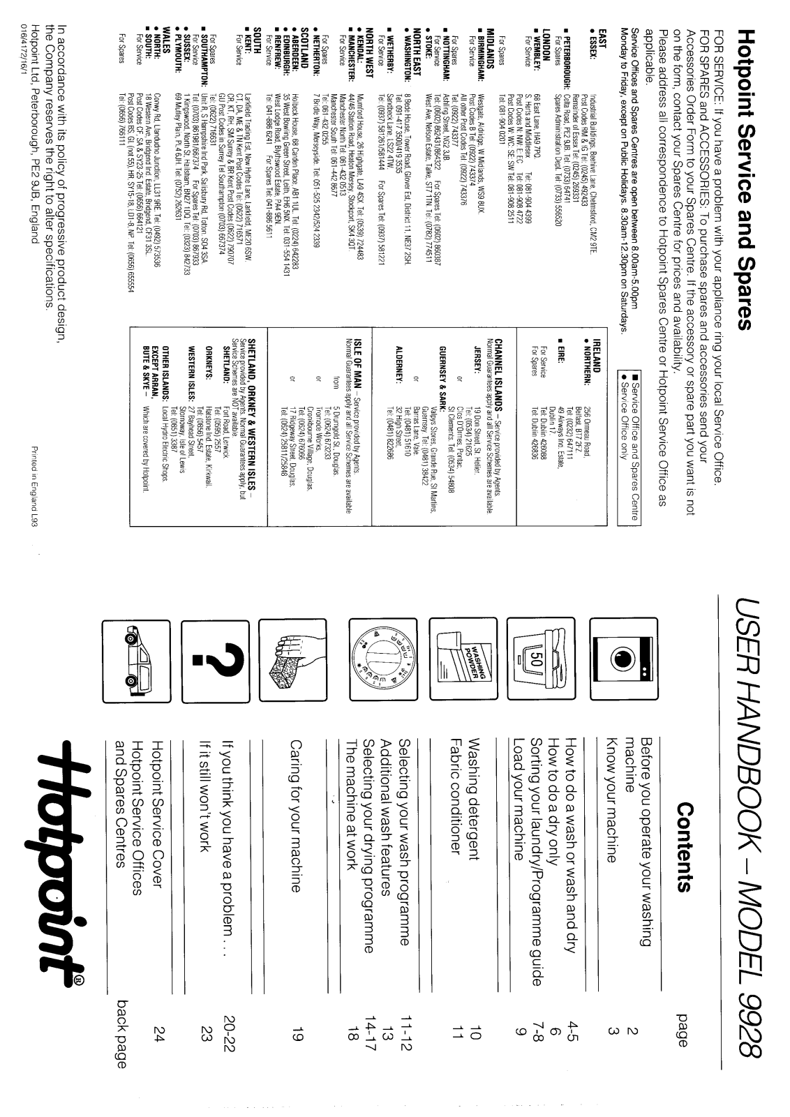 Hotpoint-Ariston HB9928 User Manual