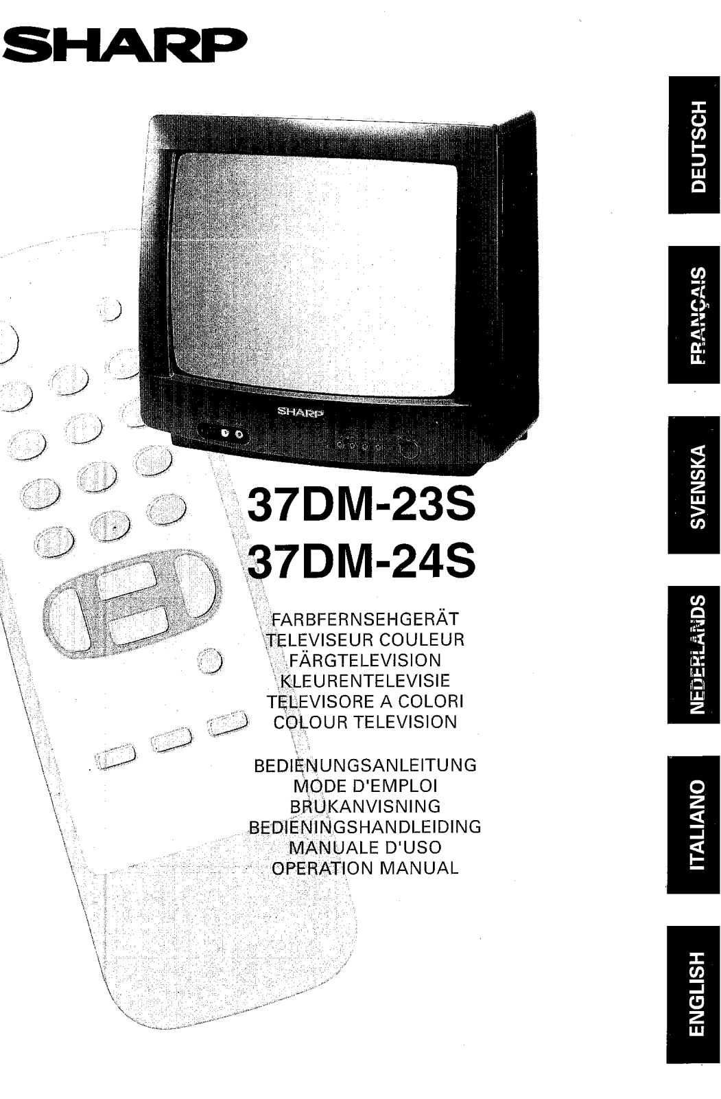 Sharp 37DM-23S, 37DM-24S Operating Manual