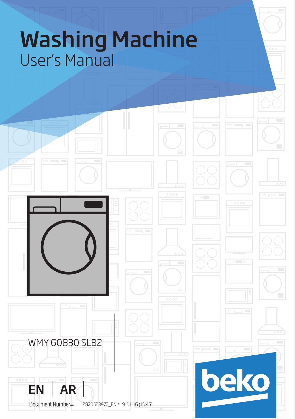 Beko WMY 60830 SLB2 User manual