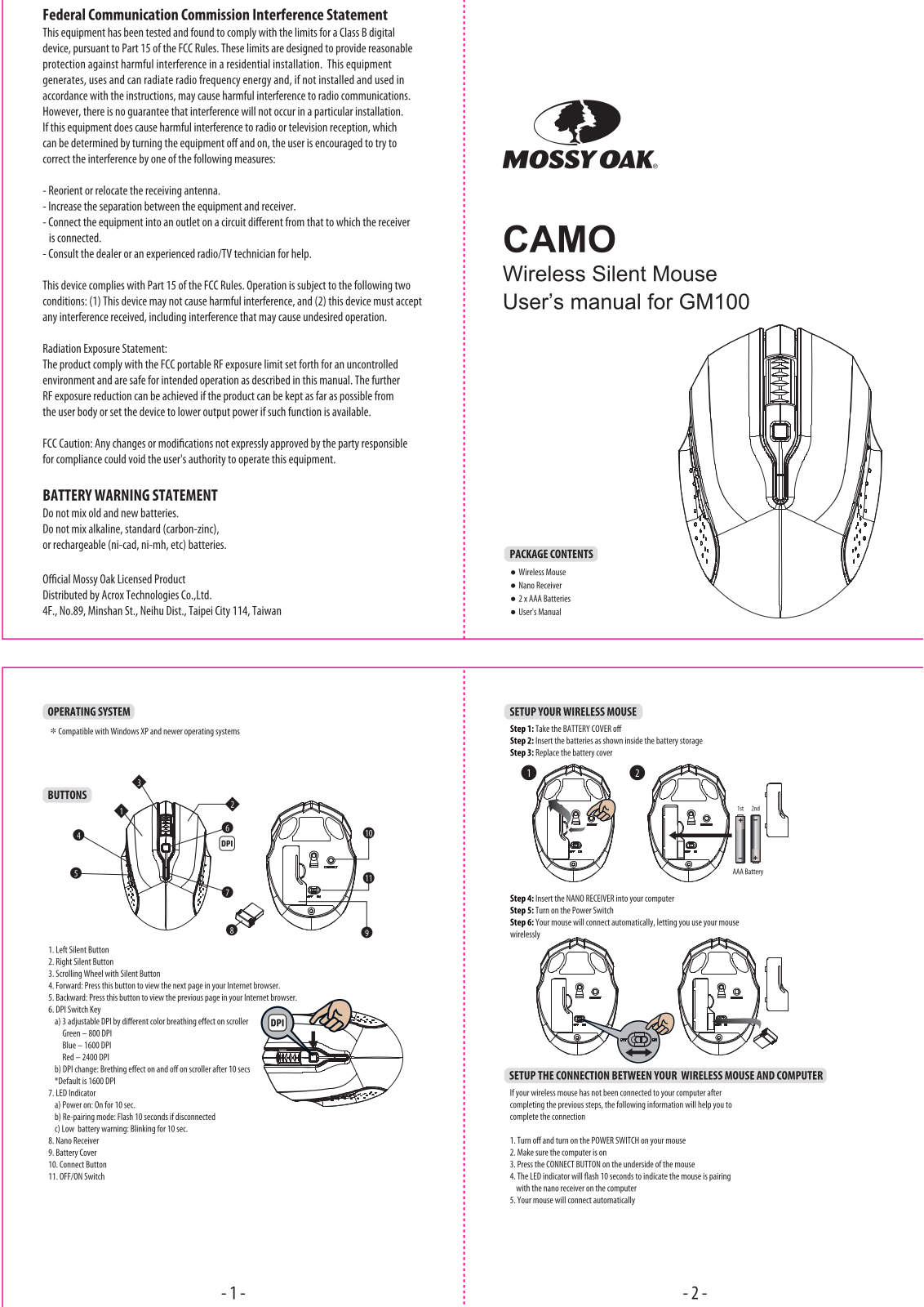 Acrox MU44 User Manual