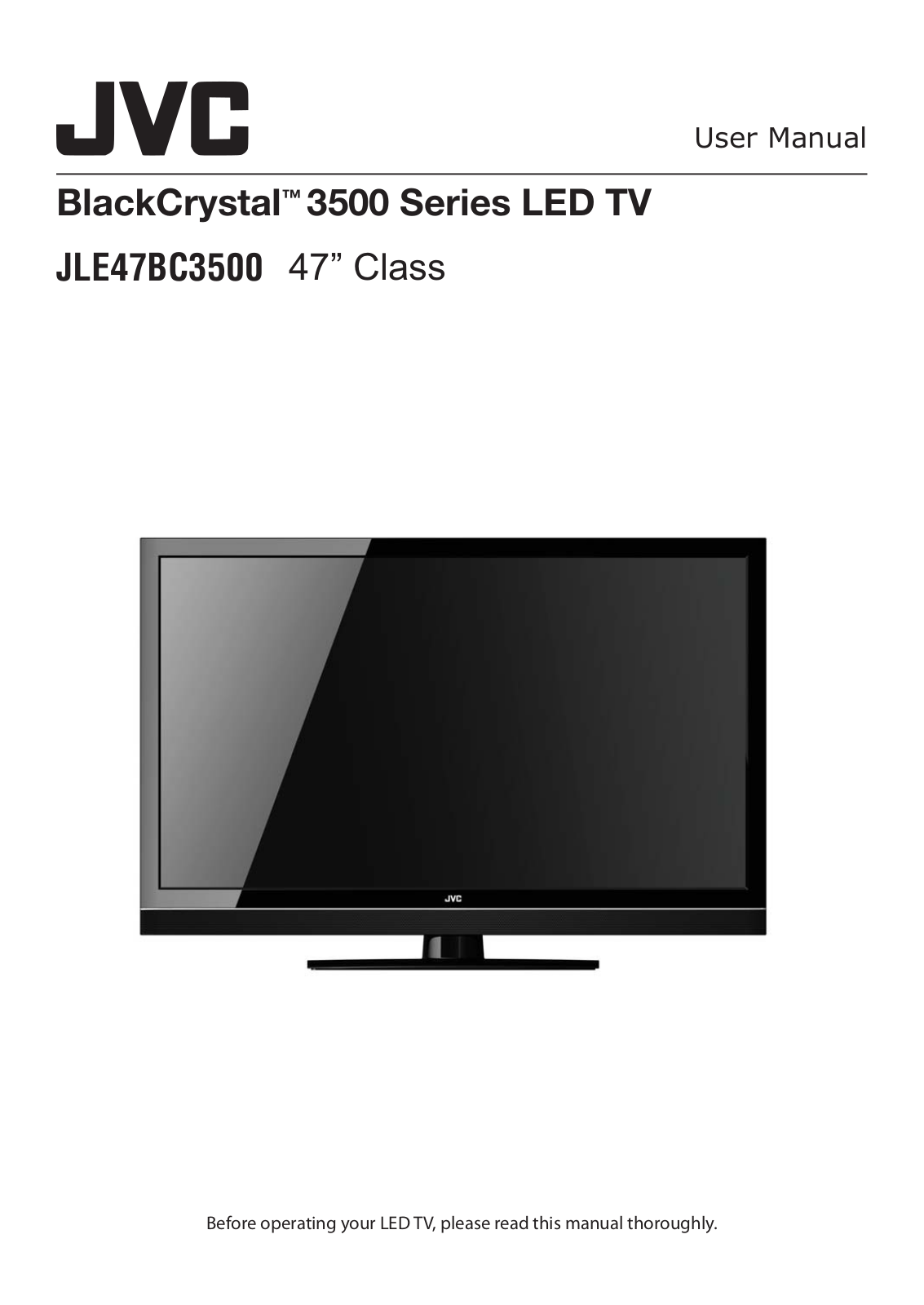 JVC JLE47BC3500 User Manual