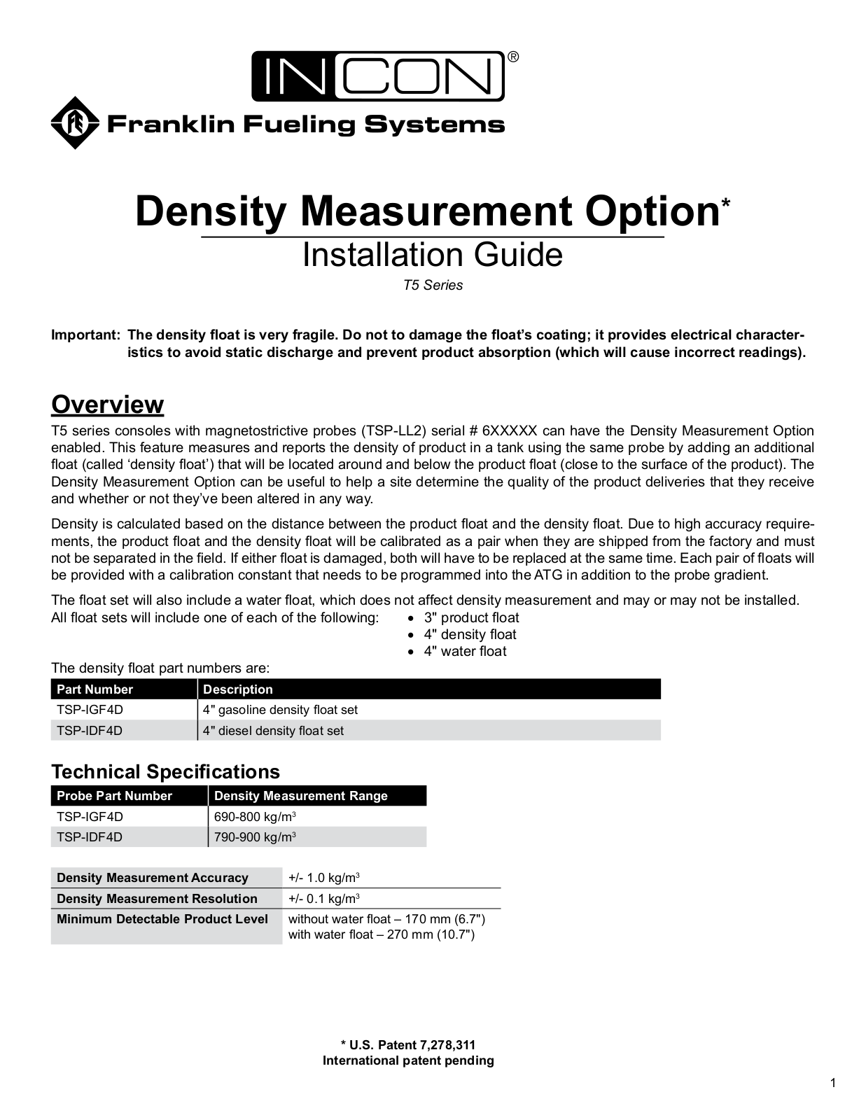 Franklin Fueling Systems T5 Series Fuel Management System User Manual