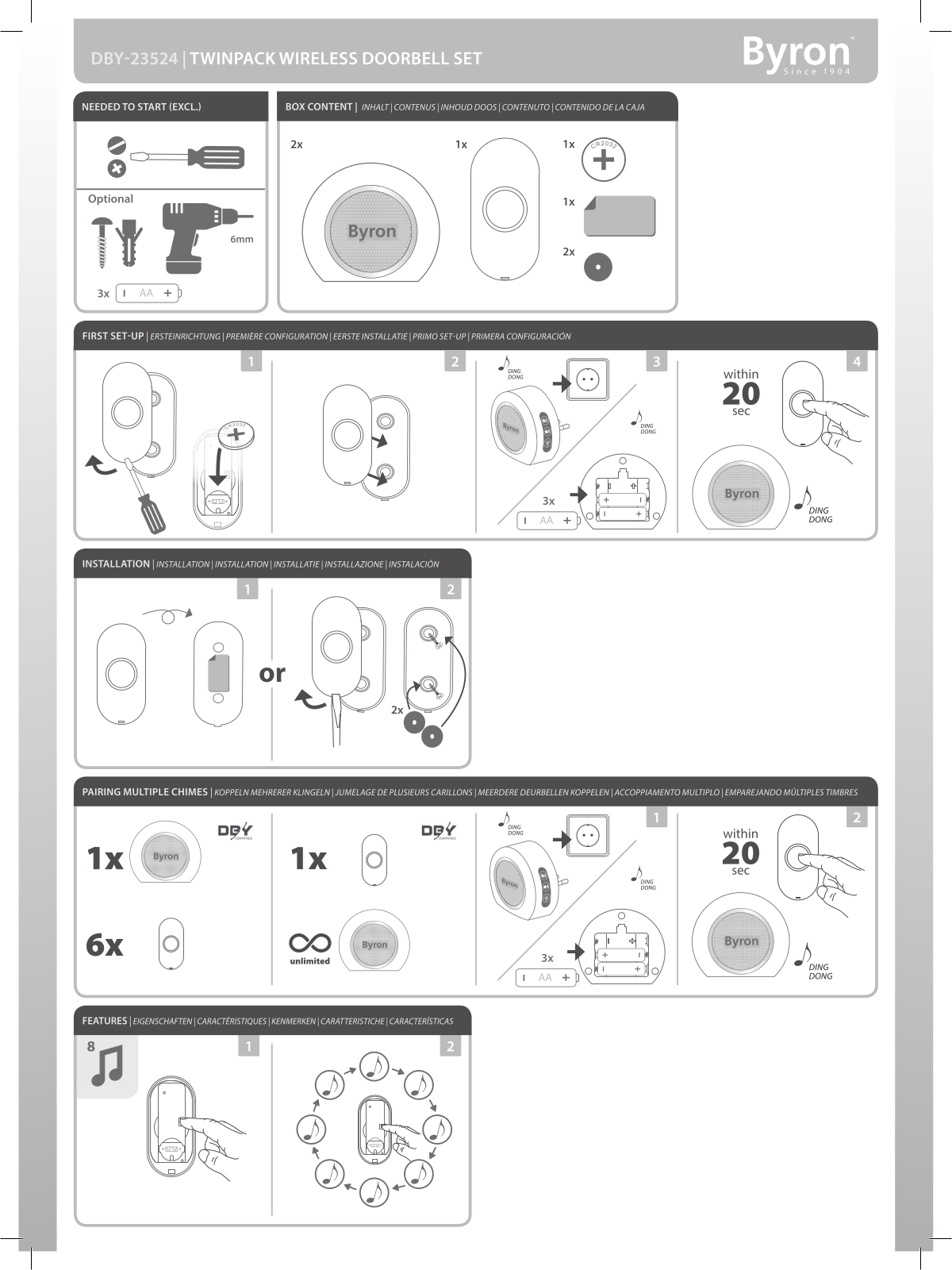 Byron DBY-23524 User guide