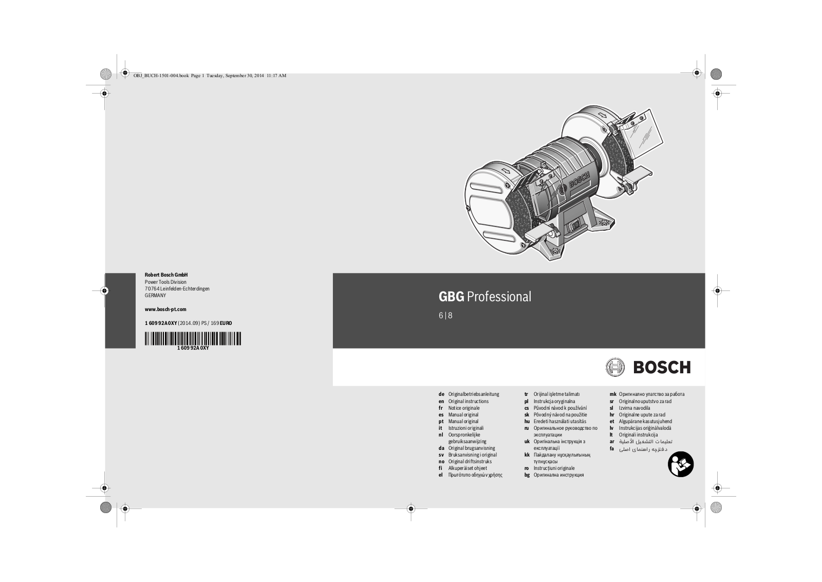 Bosch GBG 6 User Manual