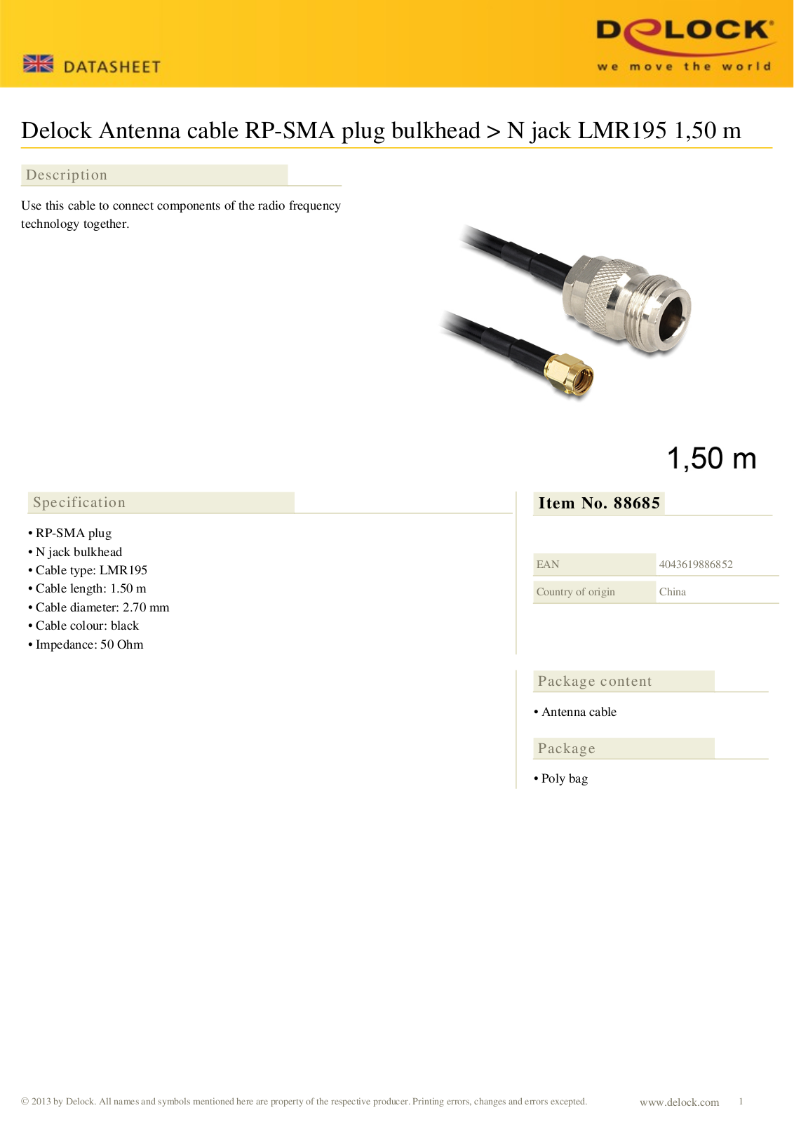 DeLOCK 88685 User Manual