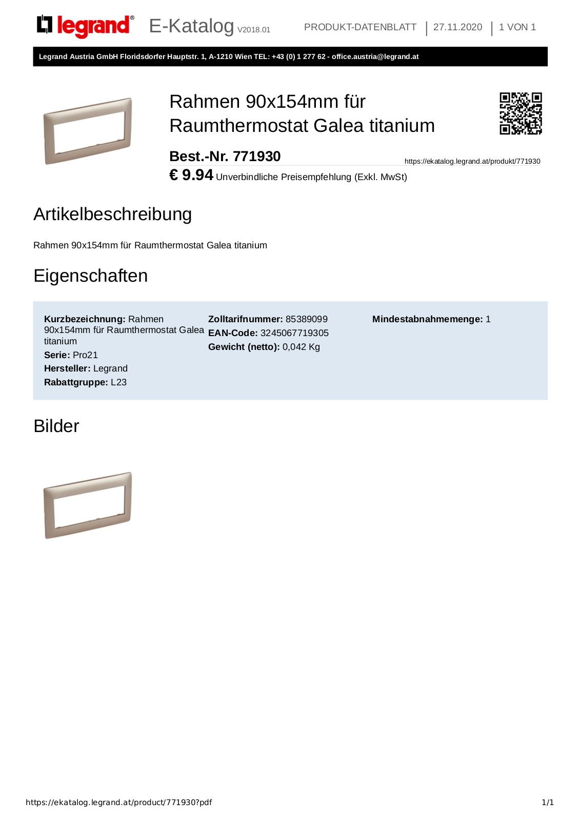 Legrand 771930 User Manual