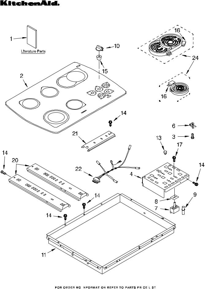 KitchenAid KECC562GWH0 Parts List