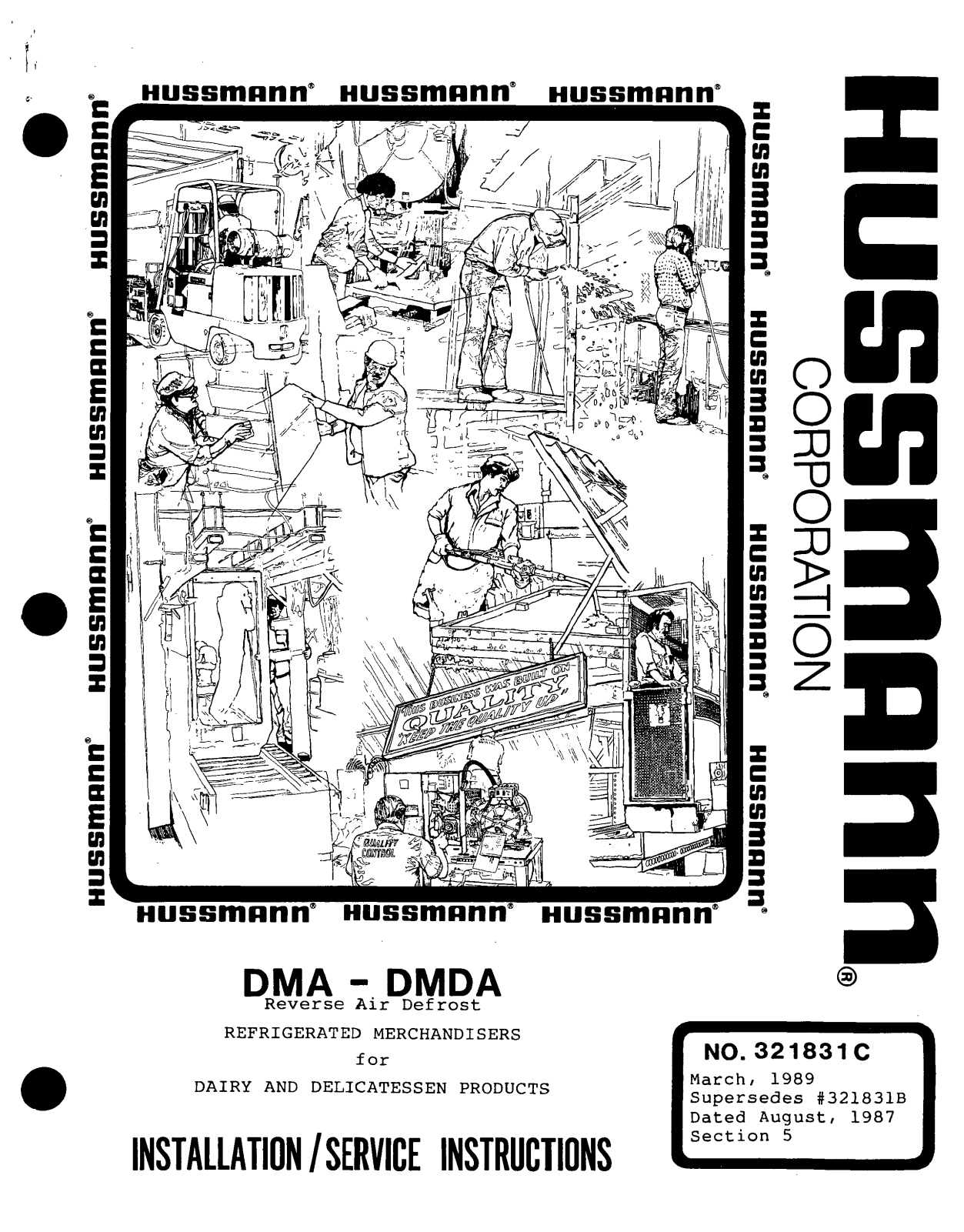 Hussmann DMA, DMDA Install Manual