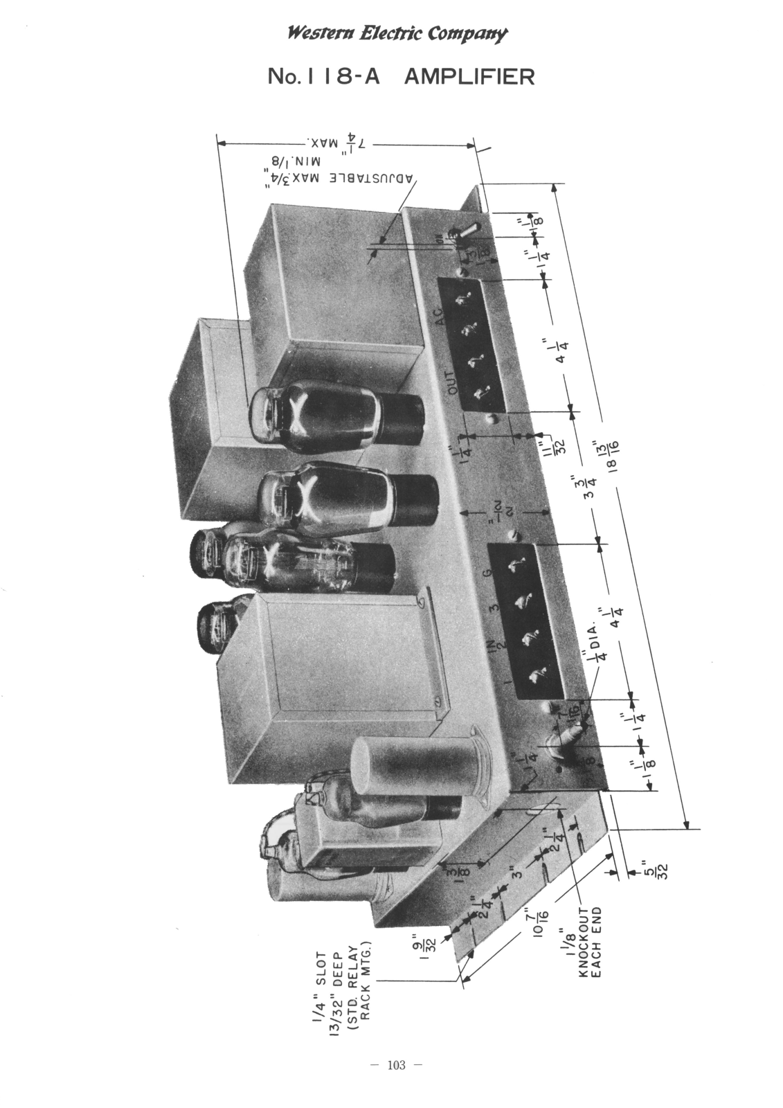 Western Electric 118-A Schematic