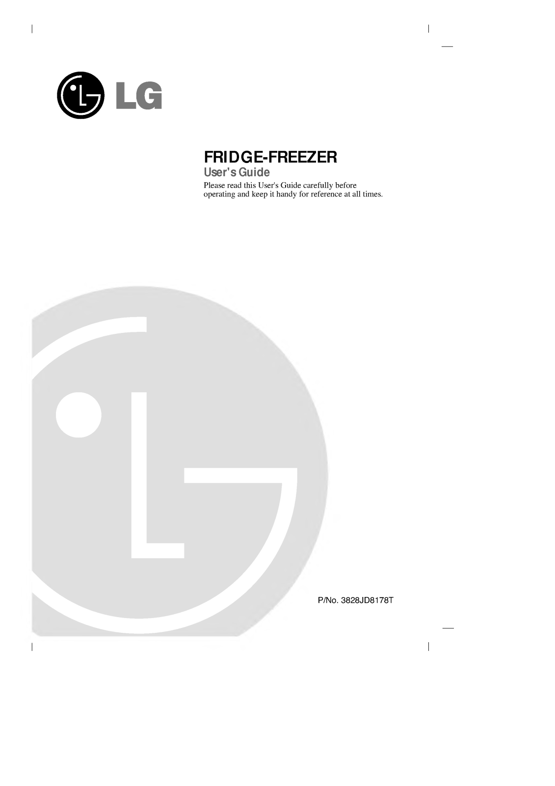 LG GR-349STQ User Manual