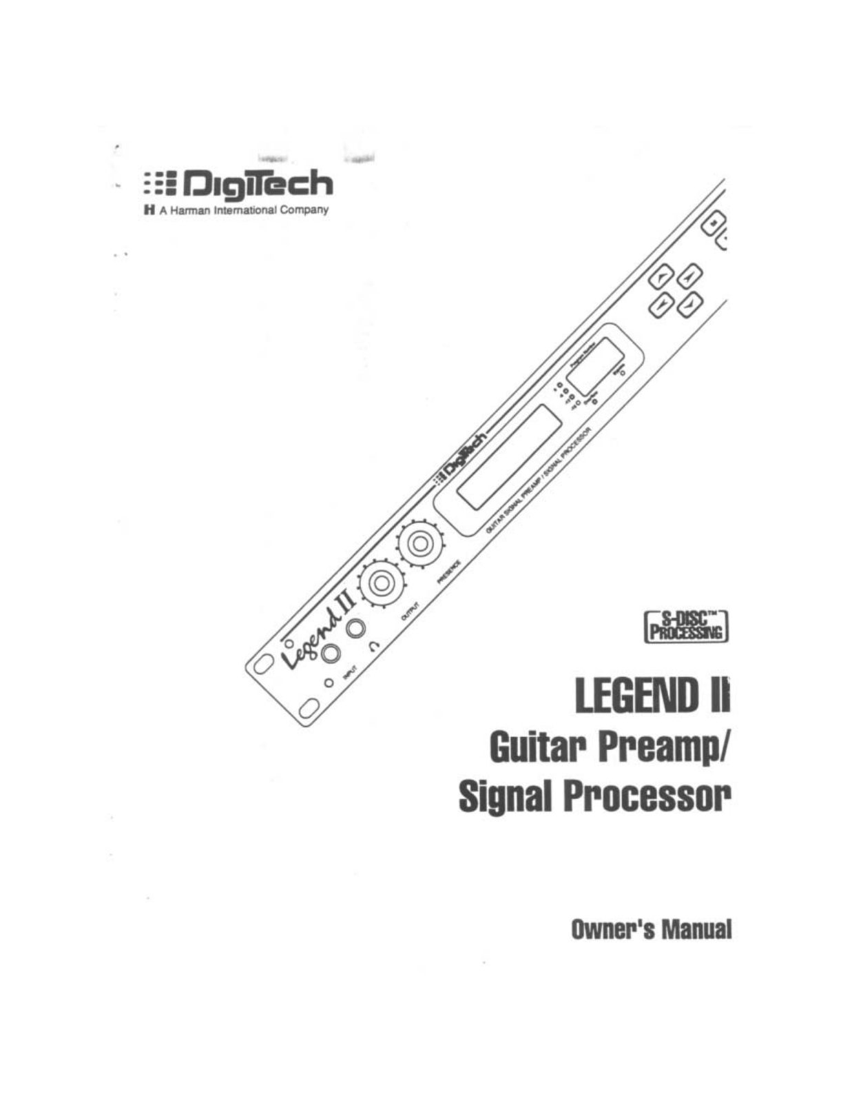 Digitech LEGEND II User Manual