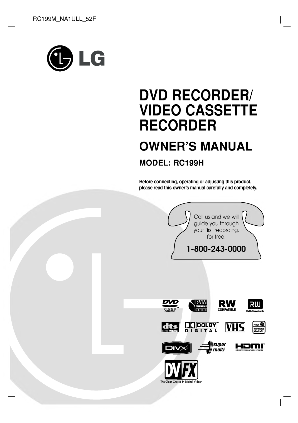 LG RC199H User Manual