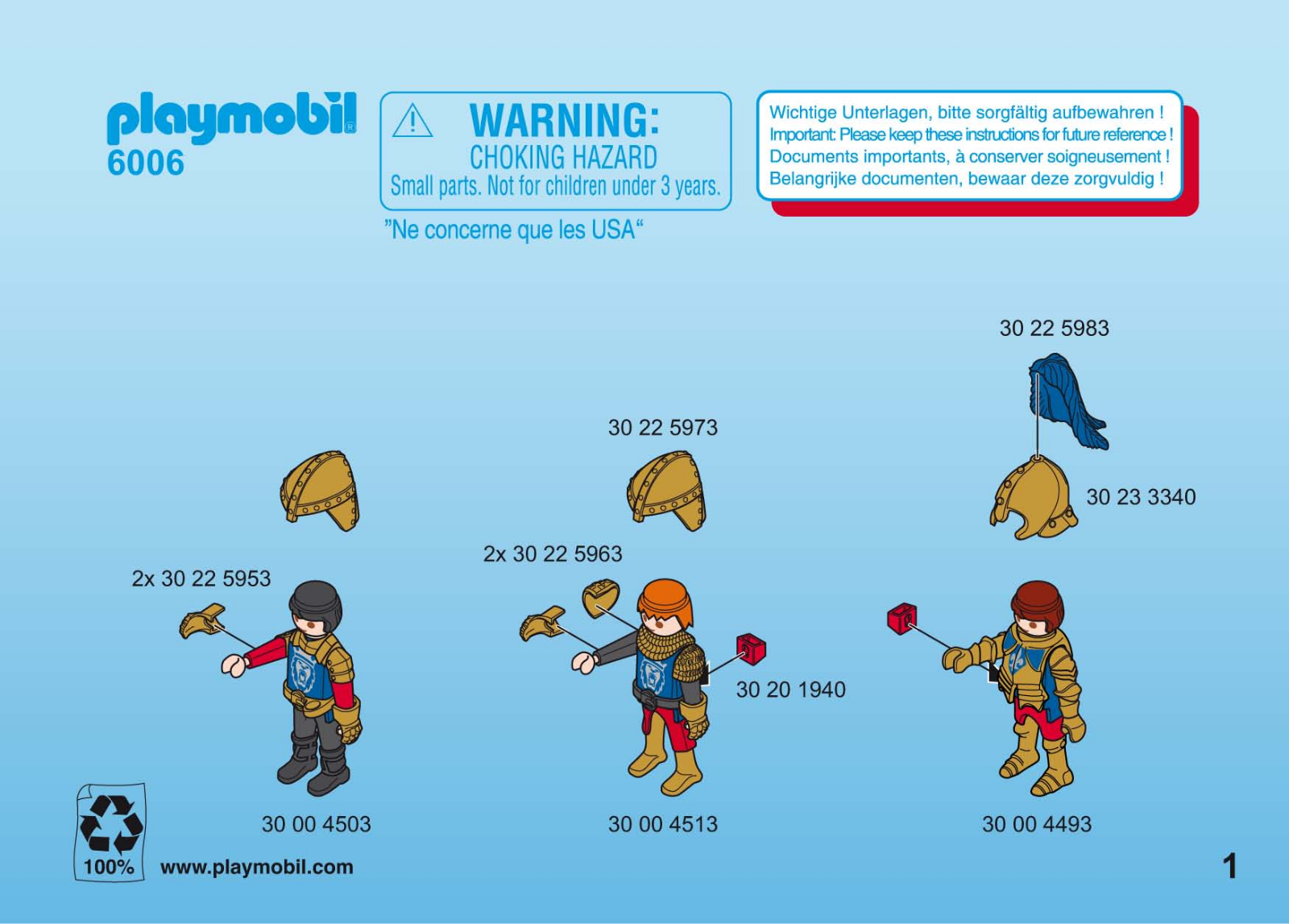 Playmobil 6006 Instructions