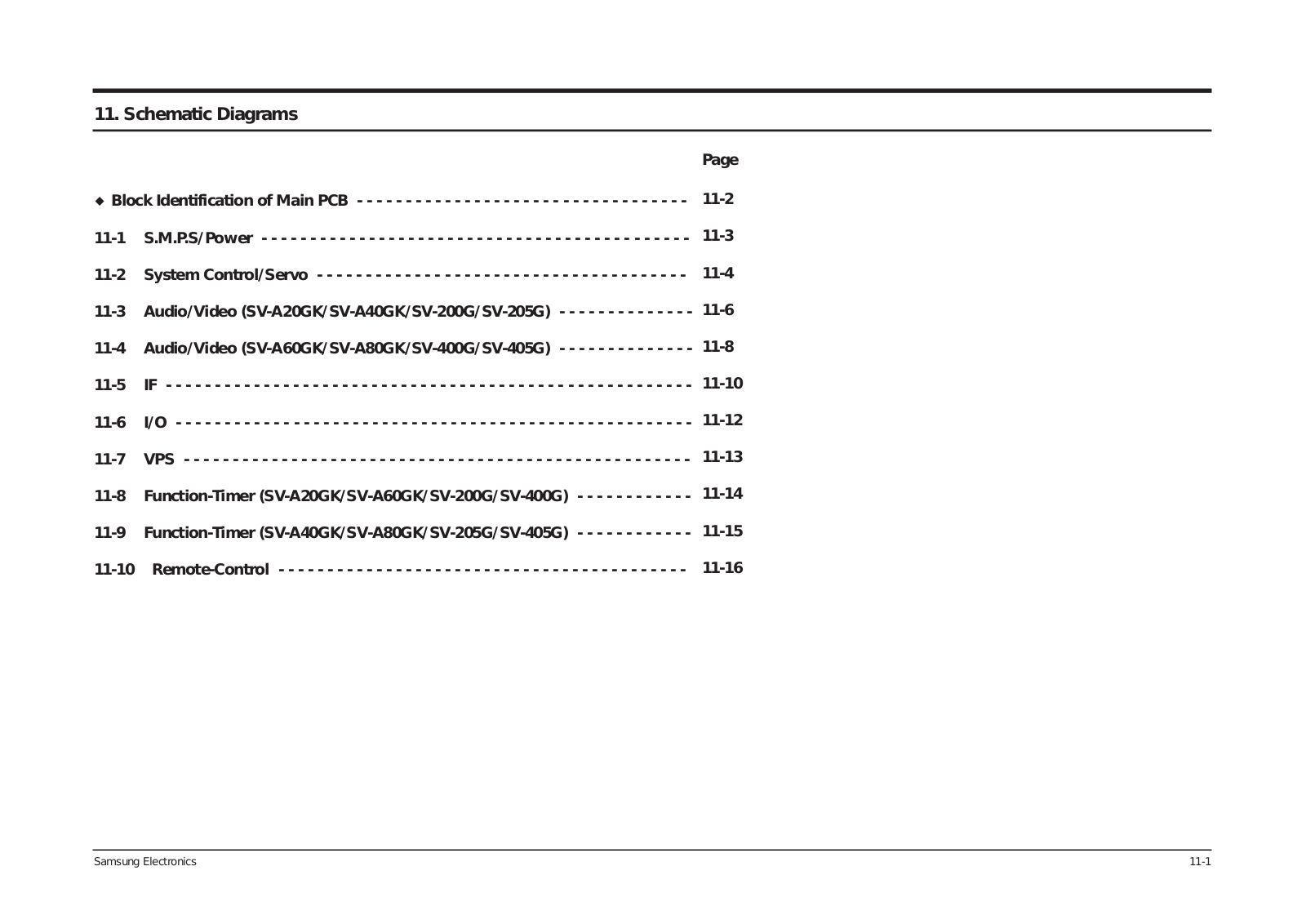 Samsung SV-405G Service Manual