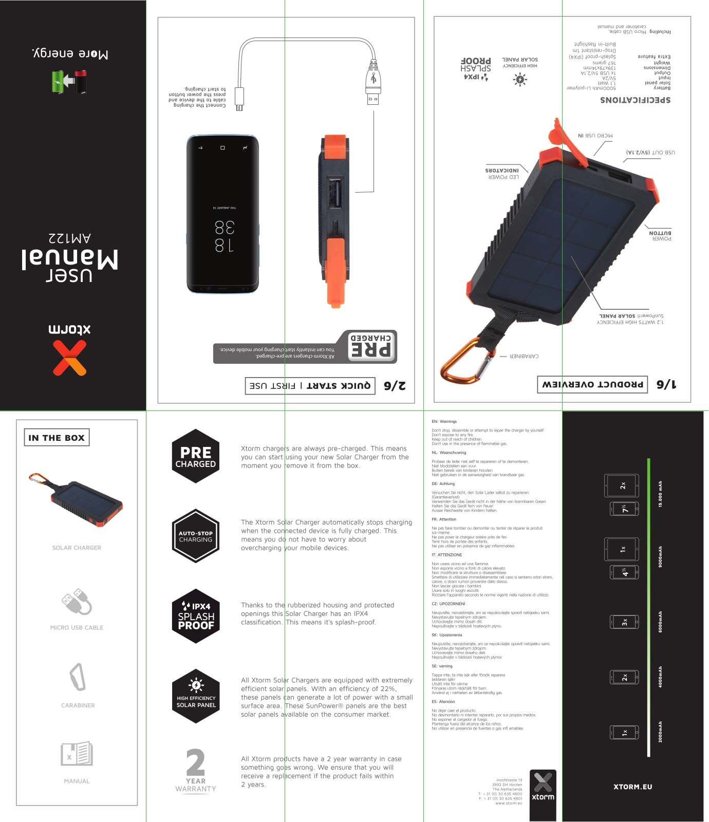 Xtorm by A-Solar AM122 User manual