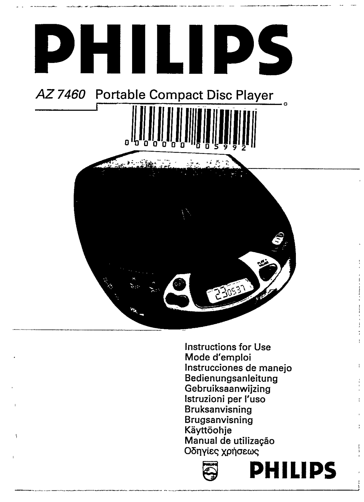Philips AZ7460-00 User Manual