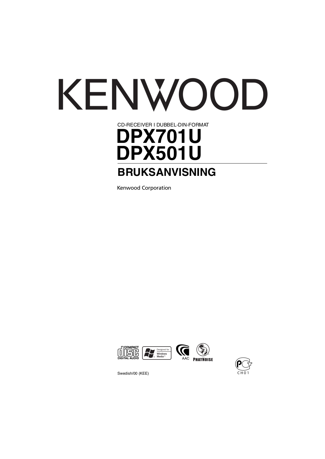 KENWOOD DPX701U, DPX501U User Manual