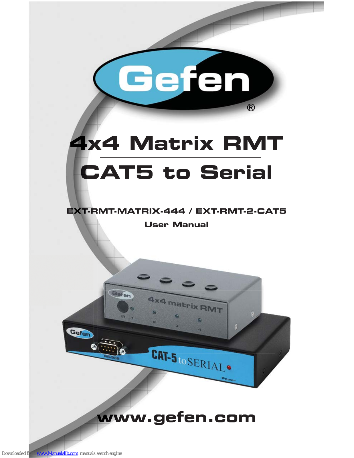 Gefen EXT-RMT-MATRIX-444, EXT-RMT-2-CAT5 User Manual