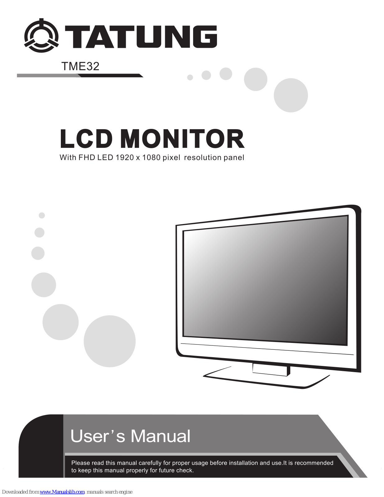 Tatung TME32 User Manual